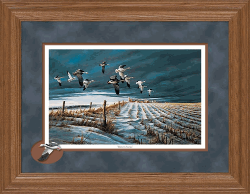 Cameo Oak Framed Winter Snows